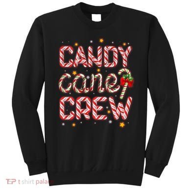 Cute Christmas Candy Cane Crew Matching Shirts Sweatshirt