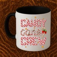 Cute Christmas Candy Cane Crew Matching Shirts Coffee Mug thumb 2