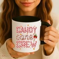 Cute Christmas Candy Cane Crew Matching Shirts Coffee Mug thumb 3