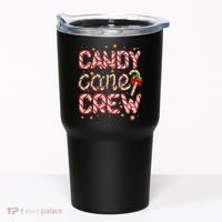 Cute Christmas Candy Cane Crew Matching Shirts Tumbler thumb 0