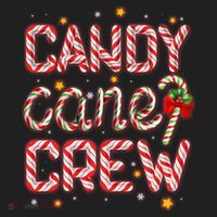 Cute Christmas Candy Cane Crew Matching Shirts Hat thumb 2