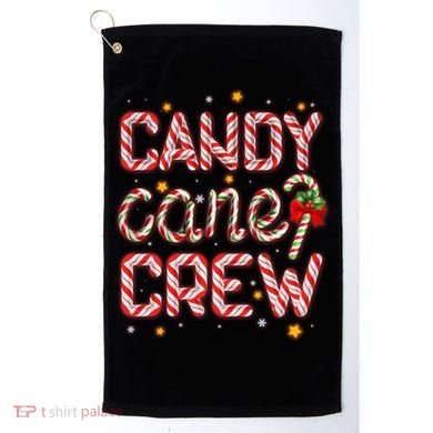 Cute Christmas Candy Cane Crew Matching Shirts Golf Towel