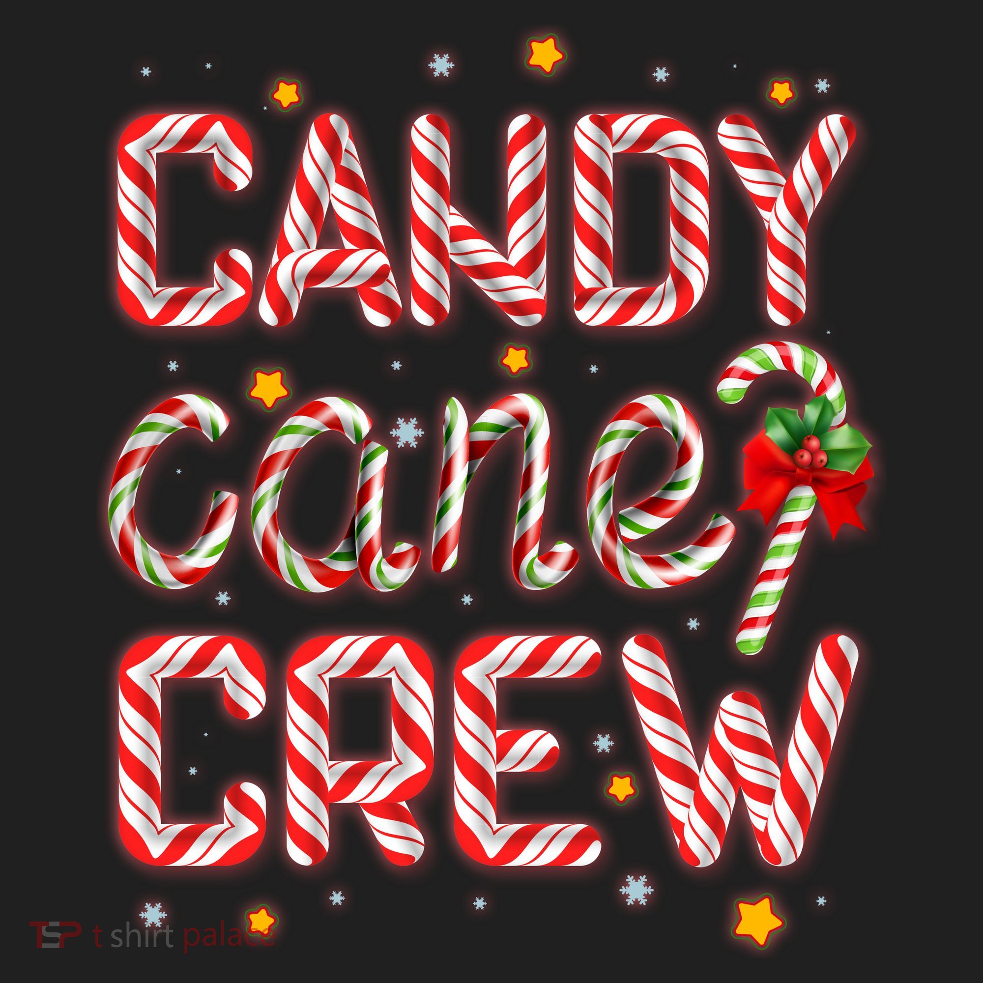 Cute Christmas Candy Cane Crew Matching Shirts Golf Towel