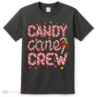 Cute Christmas Candy Cane Crew Matching Shirts T-Shirt thumb 0