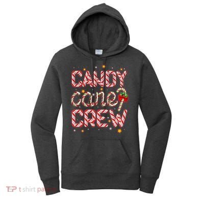 Cute Christmas Candy Cane Crew Matching Shirts Women's Hoodie