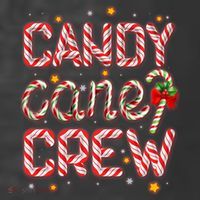 Cute Christmas Candy Cane Crew Matching Shirts Women's Hoodie thumb 2
