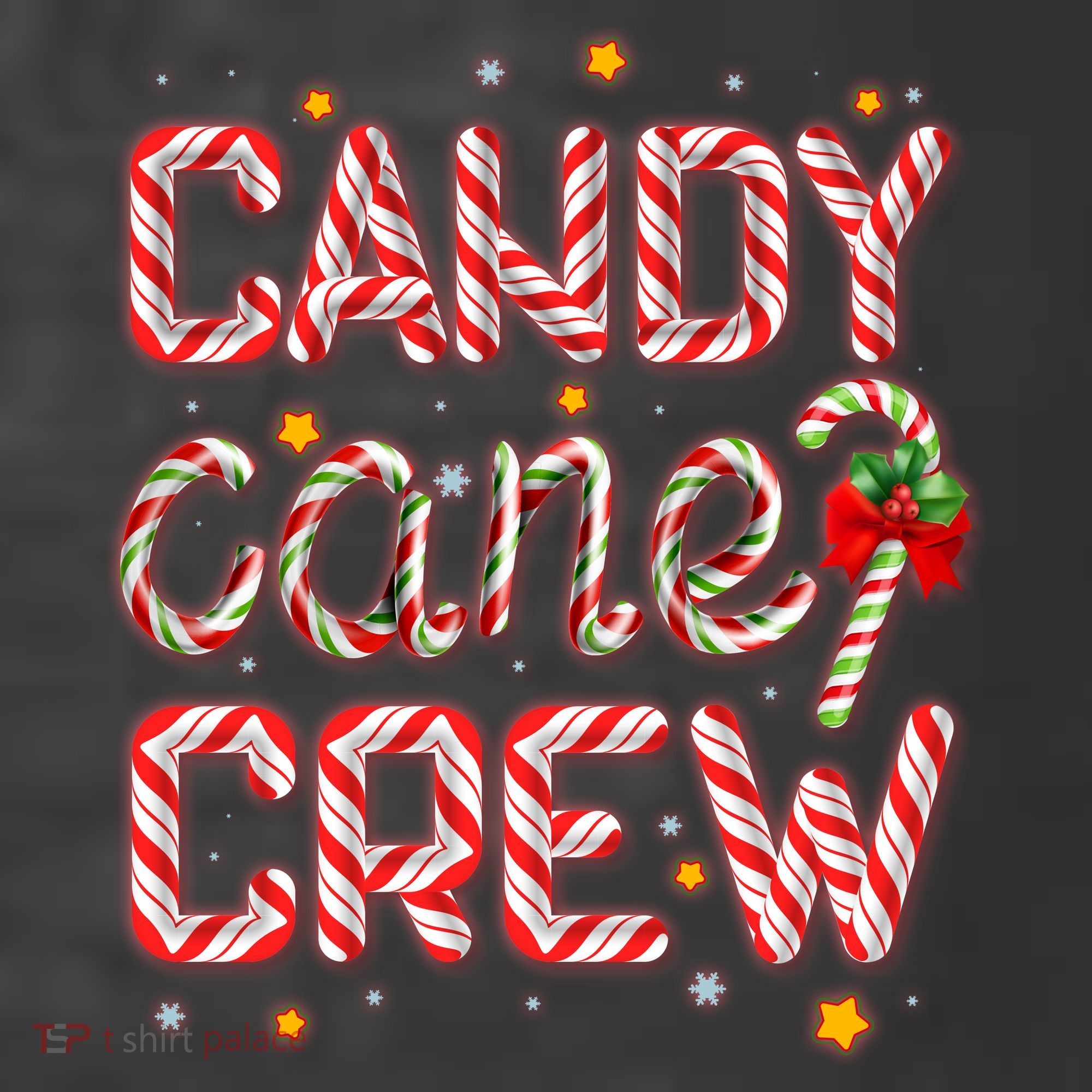 Cute Christmas Candy Cane Crew Matching Shirts Women's Hoodie