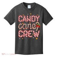 Cute Christmas Candy Cane Crew Matching Shirts Kids T-Shirt thumb 0