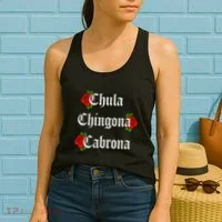 Chula Chingona Cabrona Mecican Women's Tank Top thumb 2