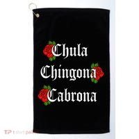 Chula Chingona Cabrona Mecican Golf Towel thumb 0