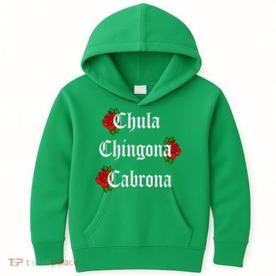 Chula Chingona Cabrona Mecican Kids Hoodie