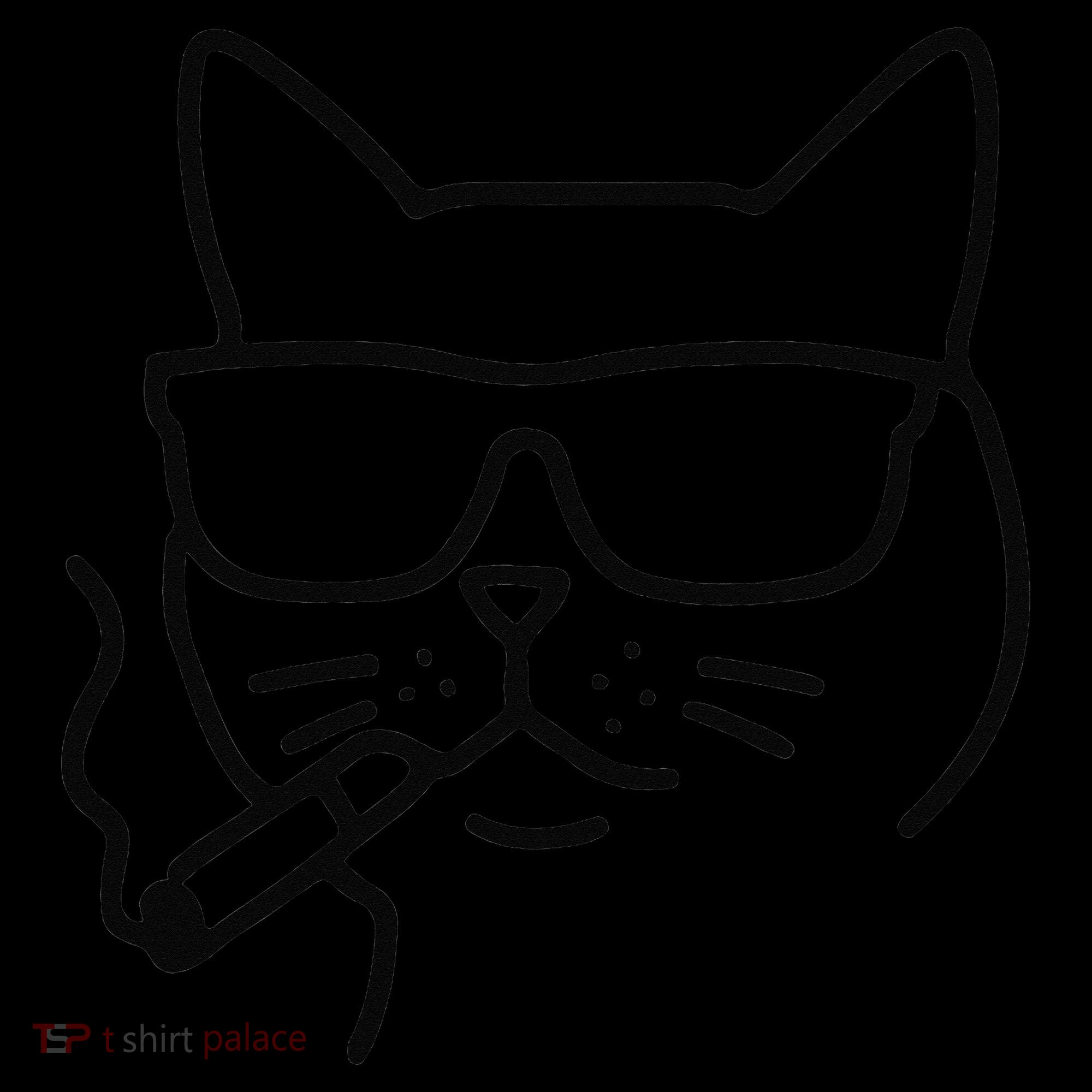 Cool Carthusian Cat With Cigarette And Sunglasses Women's Hoodie