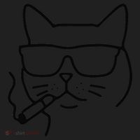 Cool Carthusian Cat With Cigarette And Sunglasses Hat thumb 2