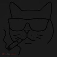 Cool Carthusian Cat With Cigarette And Sunglasses Kids Long Sleeve Shirt thumb 2