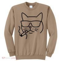 Cool Carthusian Cat With Cigarette And Sunglasses Sweatshirt thumb 0
