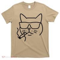 Cool Carthusian Cat With Cigarette And Sunglasses T-Shirt thumb 0