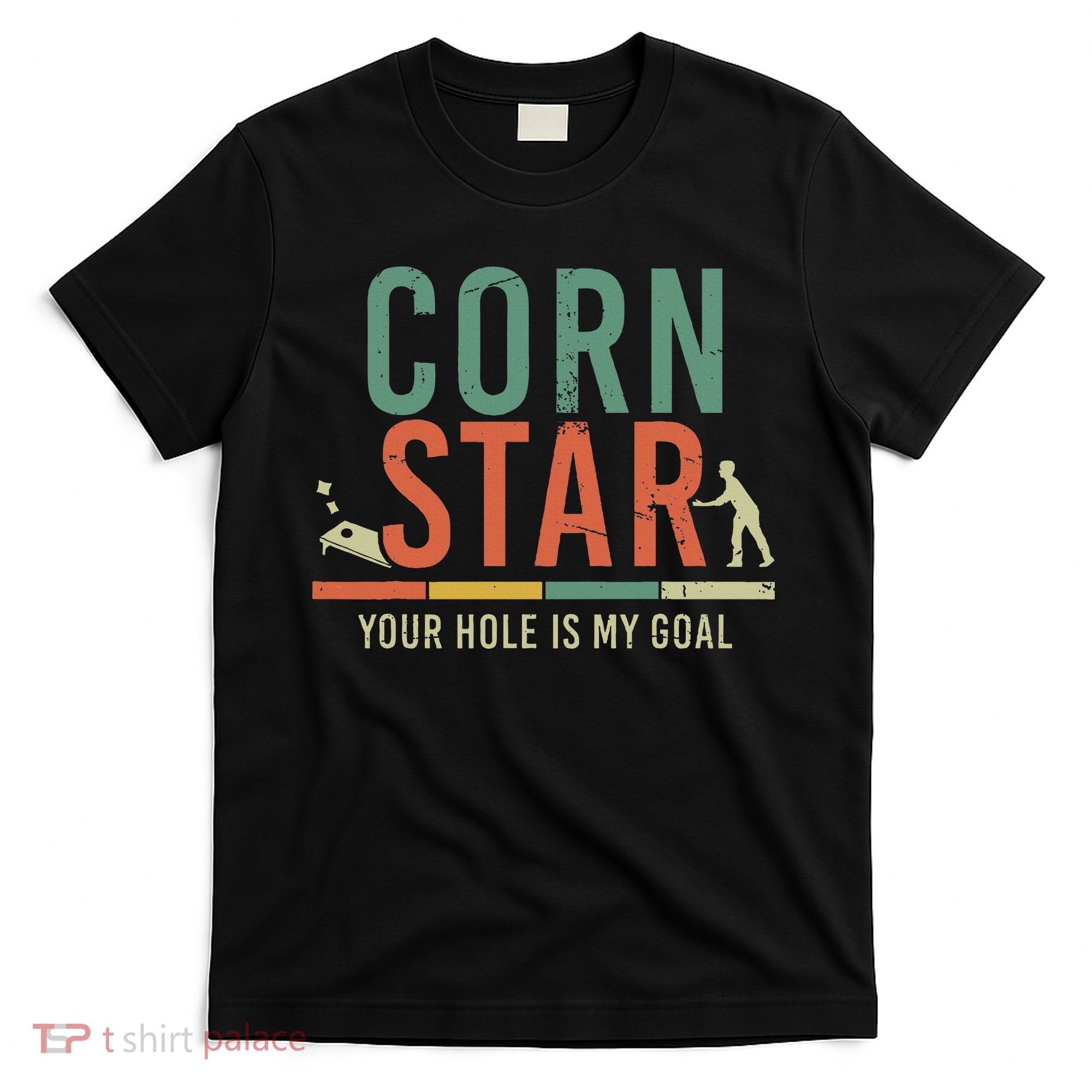 Cool Cornhole Corn Hole Bag Toss Tournament T-Shirt