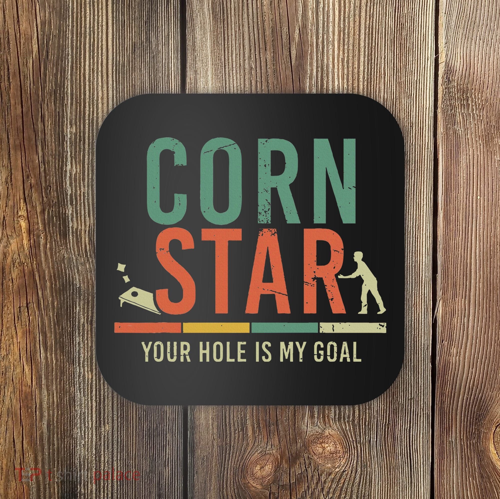 Cool Cornhole Corn Hole Bag Toss Tournament Coaster
