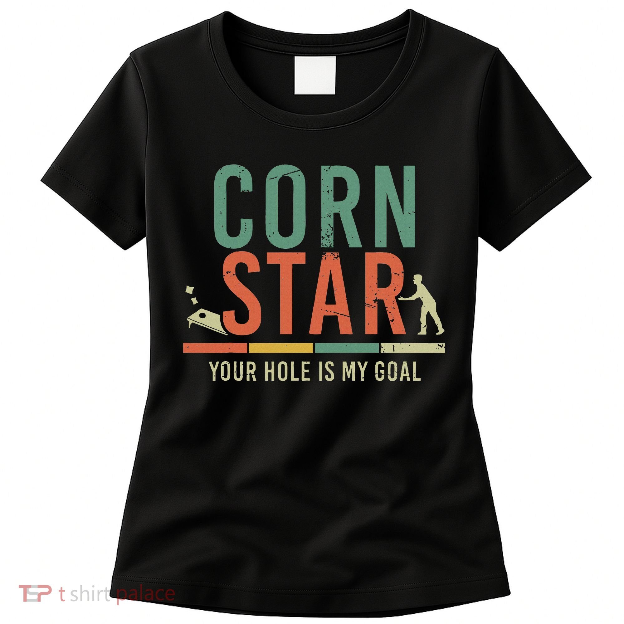 Cool Cornhole Corn Hole Bag Toss Tournament Women's T-Shirt