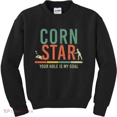 Cool Cornhole Corn Hole Bag Toss Tournament Kids Sweatshirt