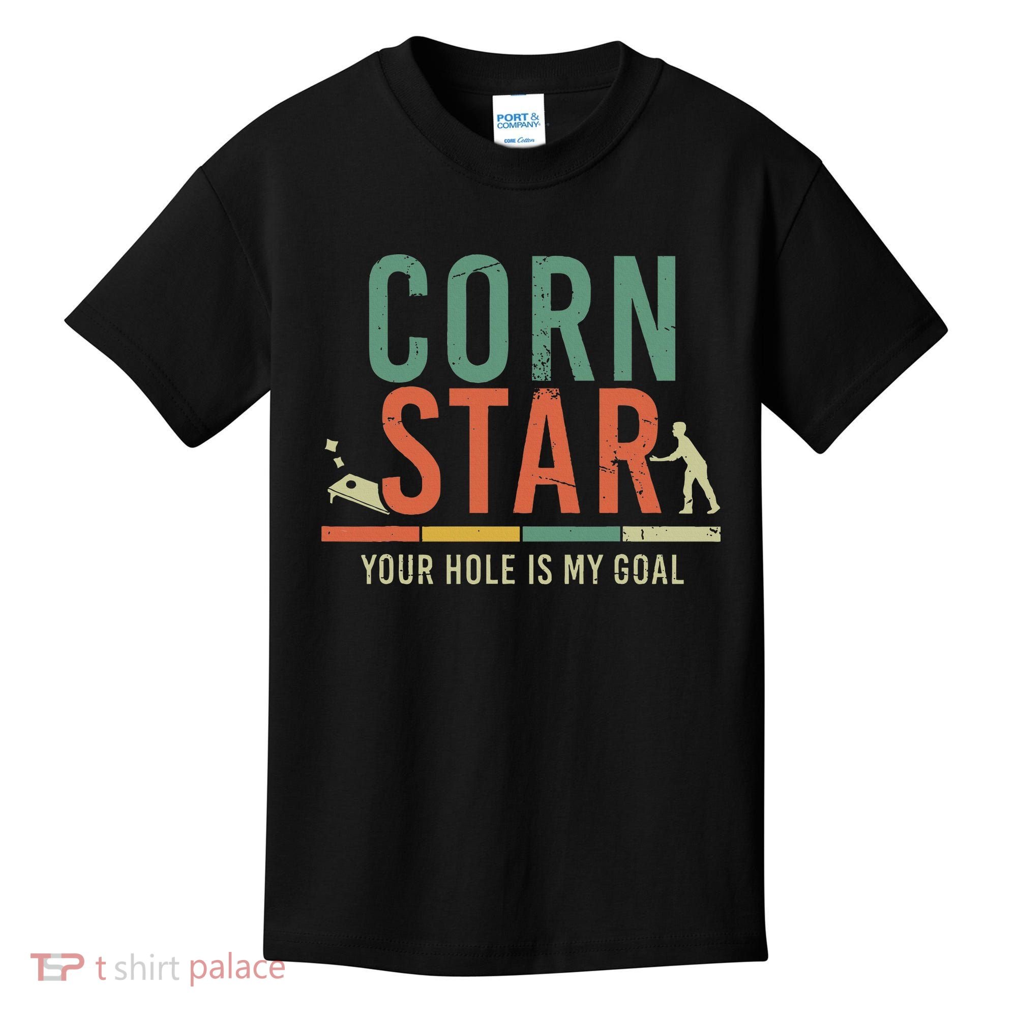 Cool Cornhole Corn Hole Bag Toss Tournament Kids T-Shirt