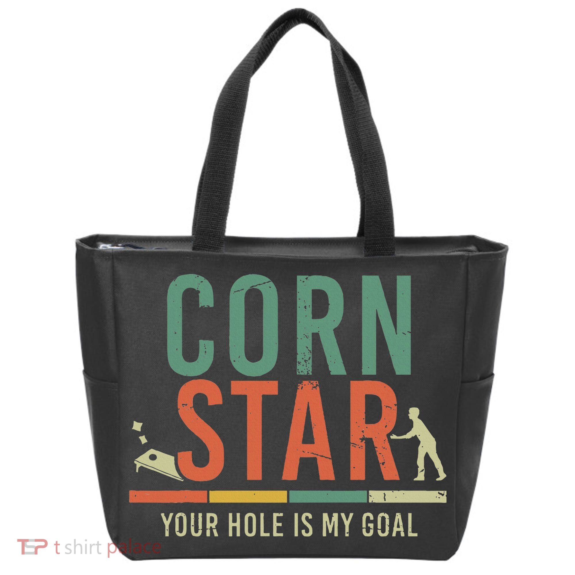 Cool Cornhole Corn Hole Bag Toss Tournament Tote Bag