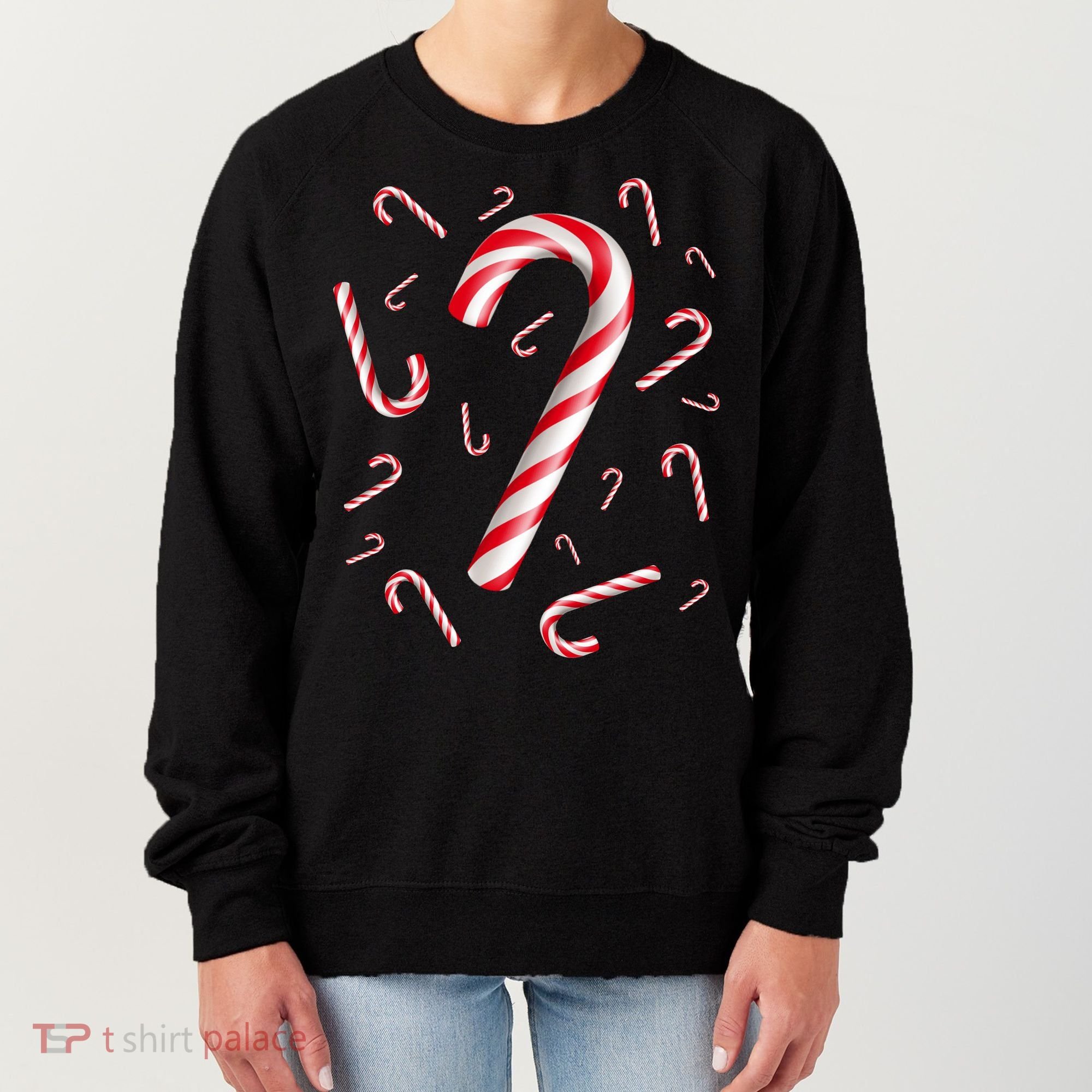 Christmas Candy Cane Mash Up Women's Sweatshirt