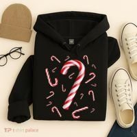 Christmas Candy Cane Mash Up Hoodie thumb 4