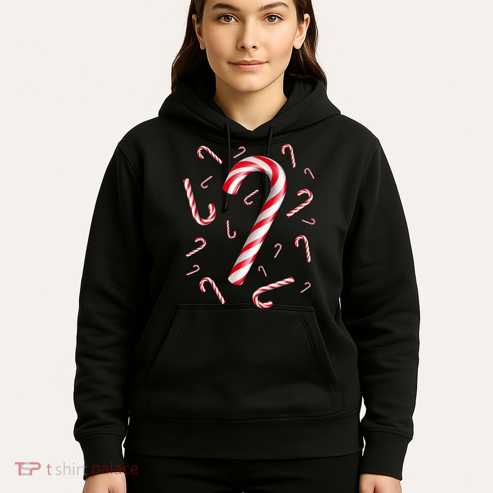 Christmas Candy Cane Mash Up Hoodie
