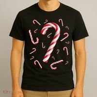 Christmas Candy Cane Mash Up T-Shirt thumb 3