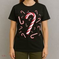 Christmas Candy Cane Mash Up T-Shirt thumb 4
