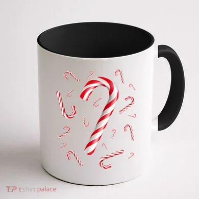 Christmas Candy Cane Mash Up Coffee Mug back