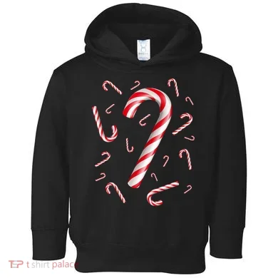 Christmas Candy Cane Mash Up Toddler Hoodie