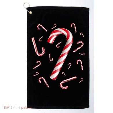 Christmas Candy Cane Mash Up Golf Towel