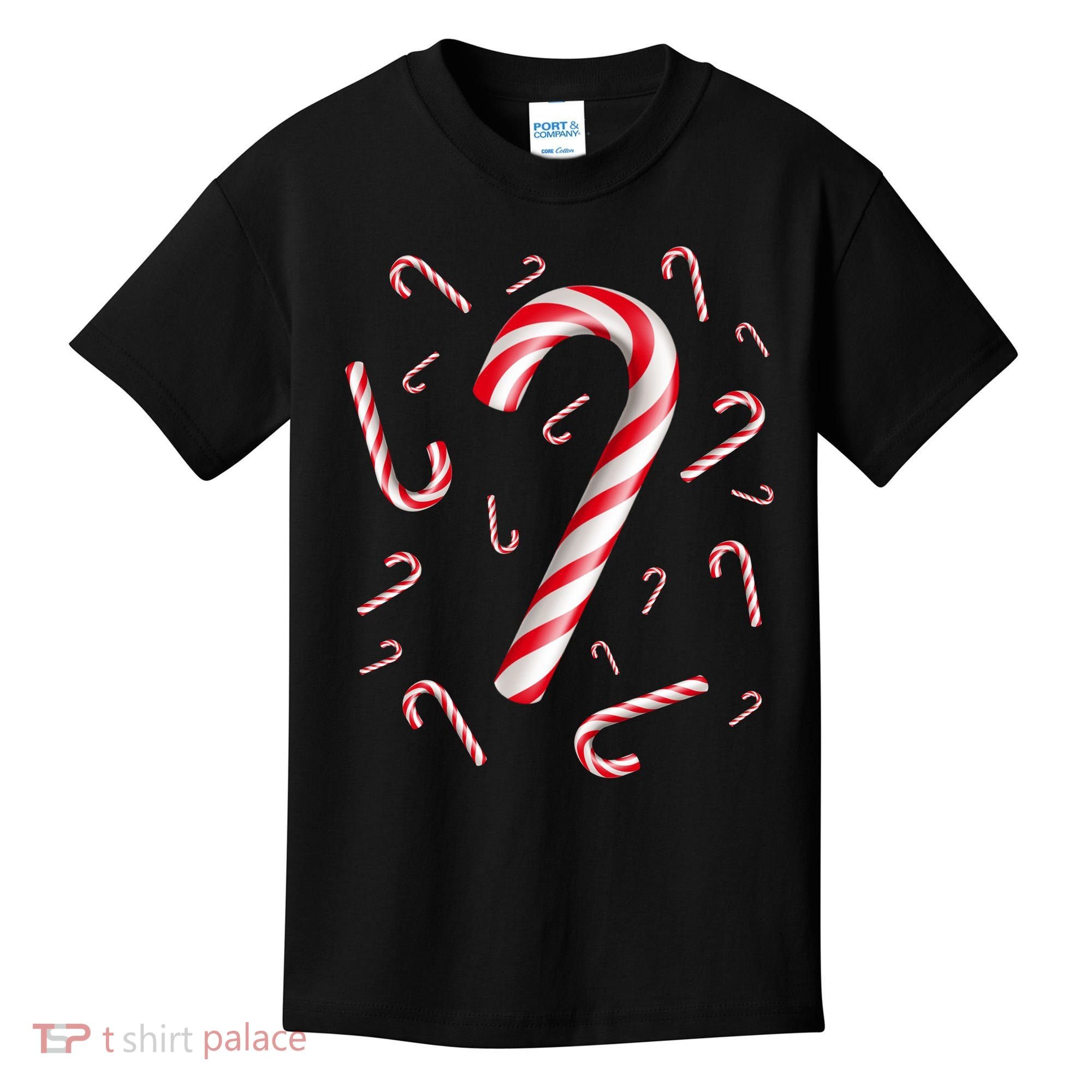 Christmas Candy Cane Mash Up Kids T-Shirt