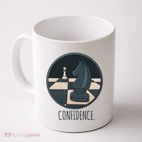 Confidence Chess Coffee Mug thumb 0