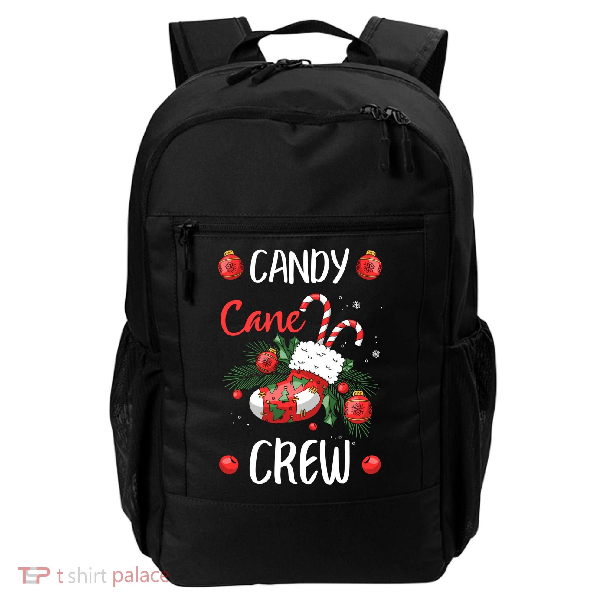 Candy Cane Crew Christmas Xmas Backpack