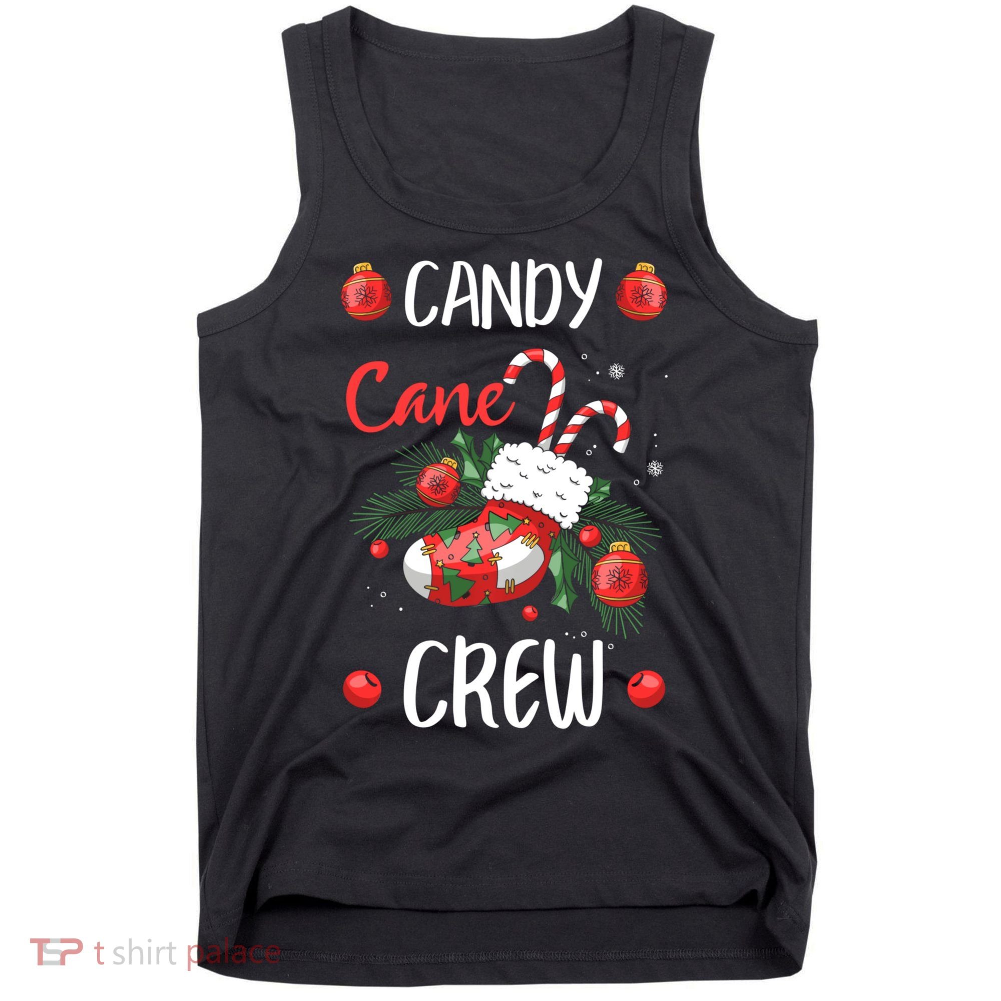 Candy Cane Crew Christmas Xmas Tank Top