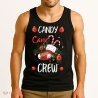 Candy Cane Crew Christmas Xmas Tank Top thumb 3