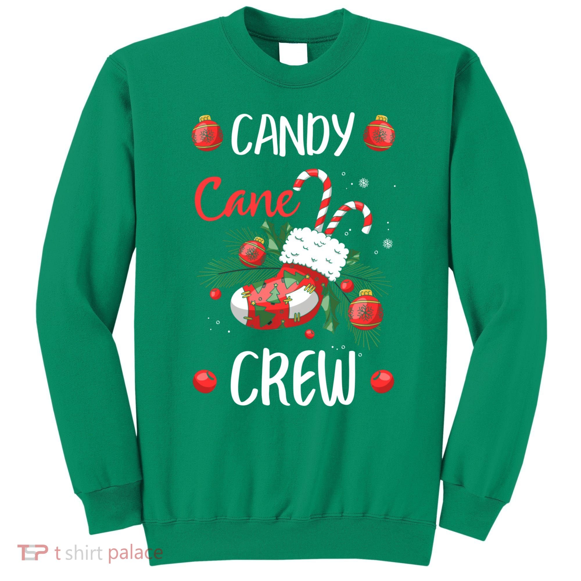 Candy Cane Crew Christmas Xmas Sweatshirt