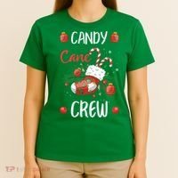 Candy Cane Crew Christmas Xmas T-Shirt thumb 4