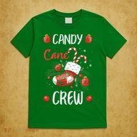 Candy Cane Crew Christmas Xmas T-Shirt thumb 5