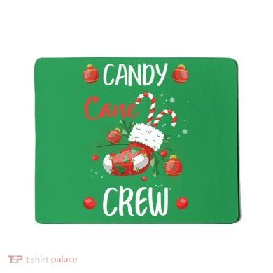 Candy Cane Crew Christmas Xmas Mousepad