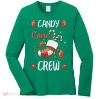 Candy Cane Crew Christmas Xmas Women's Long Sleeve Shirt thumb 0