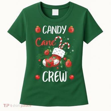 Candy Cane Crew Christmas Xmas Women's T-Shirt