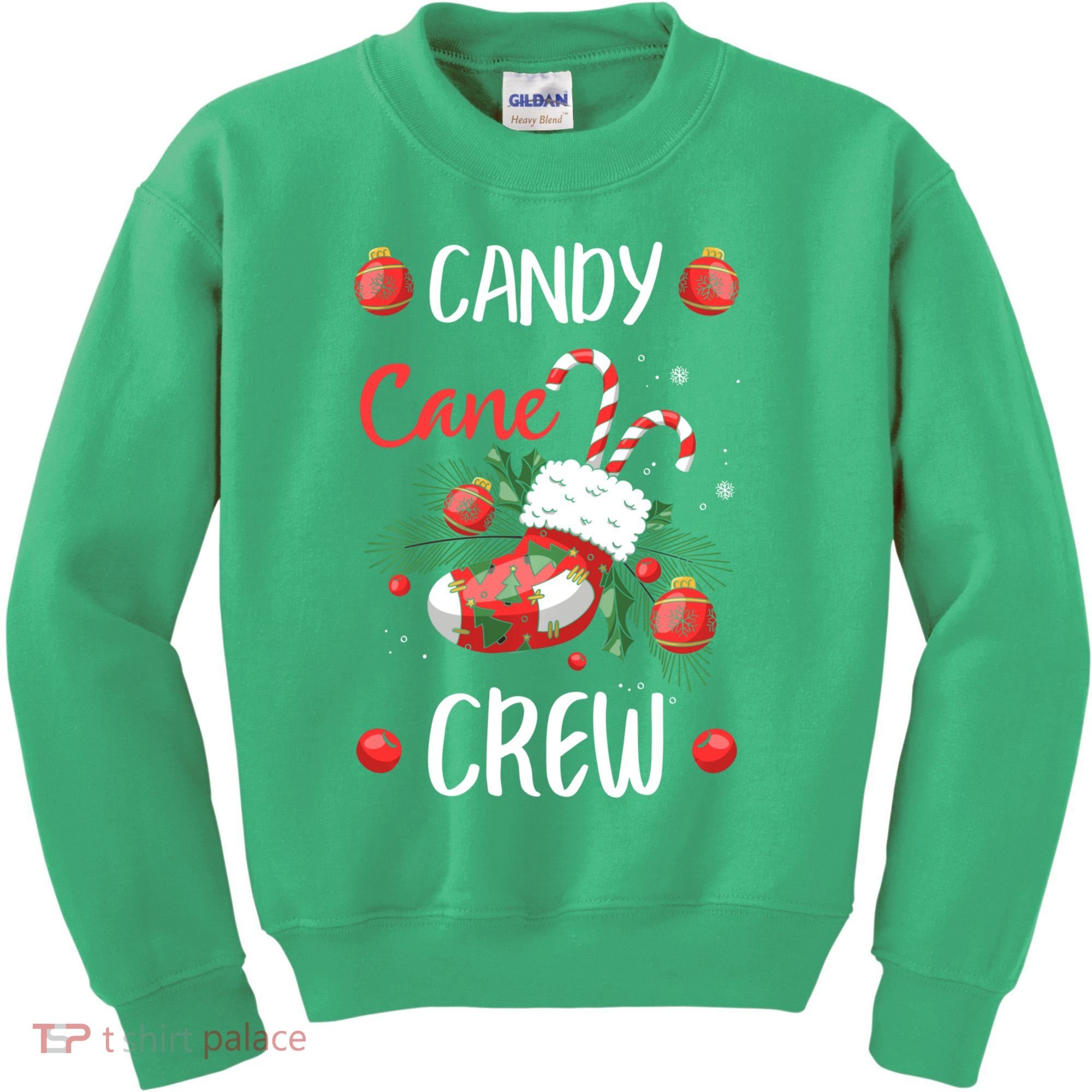 Candy Cane Crew Christmas Xmas Kids Sweatshirt
