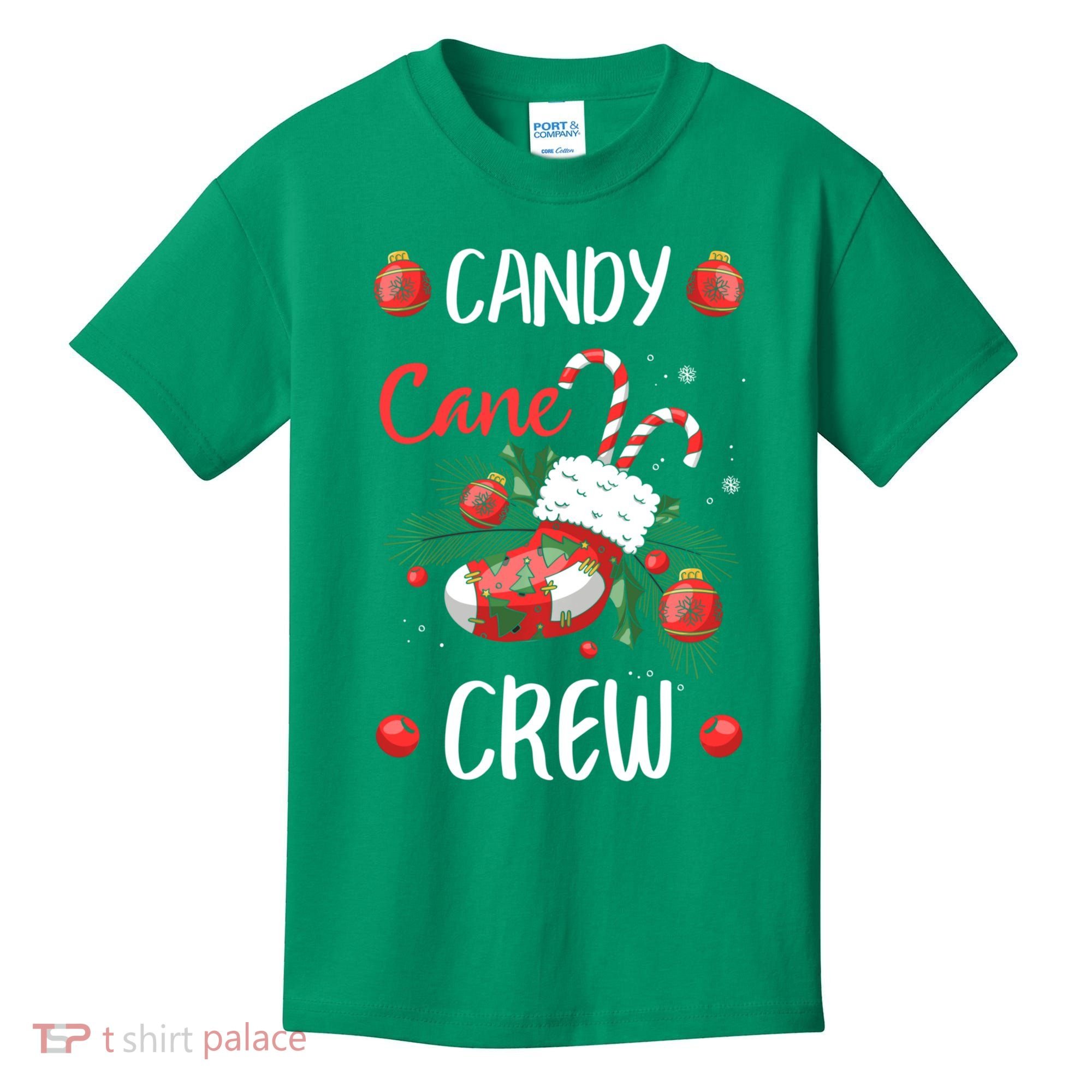 Candy Cane Crew Christmas Xmas Kids T-Shirt