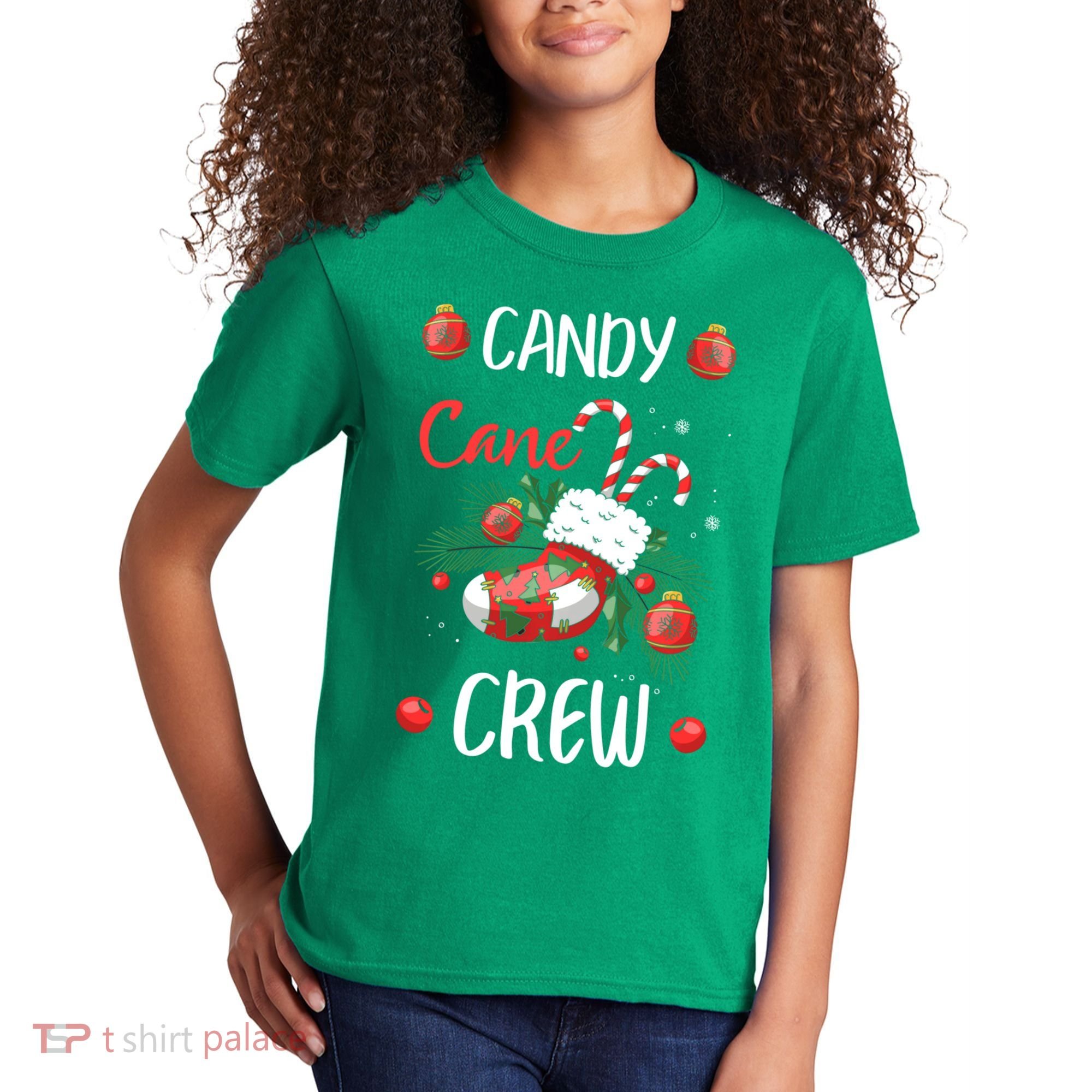 Candy Cane Crew Christmas Xmas Kids T-Shirt
