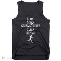 Cross Country Coach Teacher Funny Sports Tank Top thumb 0