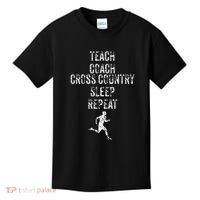 Cross Country Coach Teacher Funny Sports Kids T-Shirt thumb 0